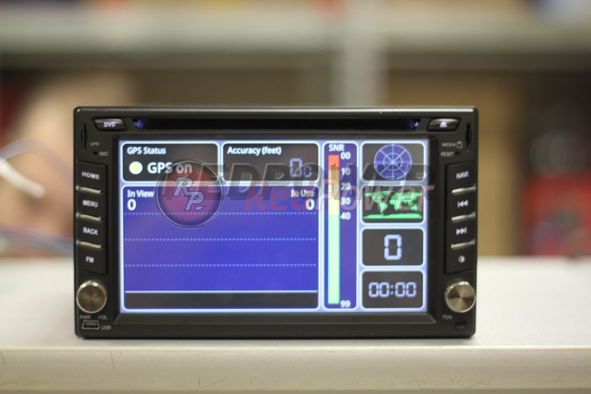 GPS test в автомагнитоле RedPower