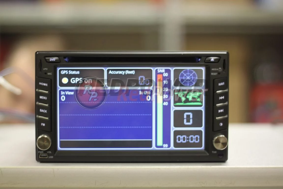 GPS test в автомагнитоле RedPower