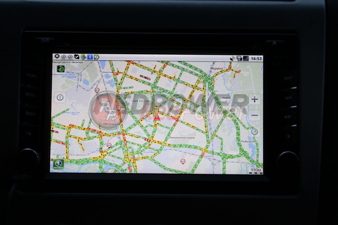 "Яндекс. Карты" в магнитоле RedPower
