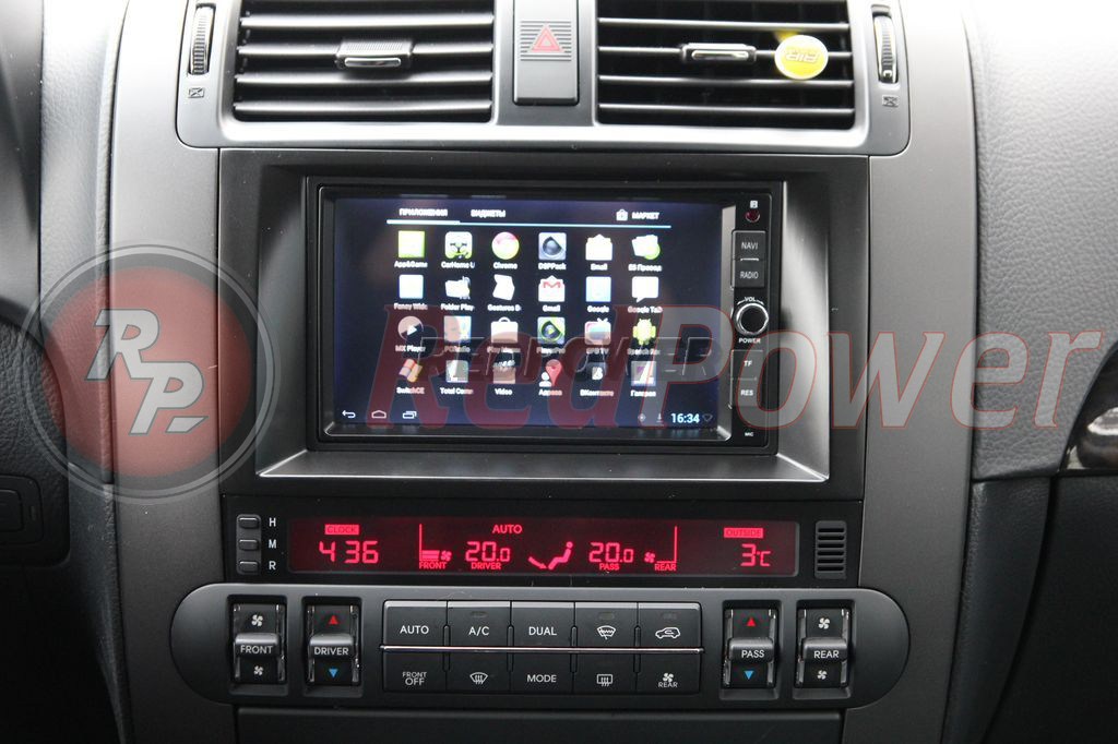 Меню приложений автомагнитолы RedPower