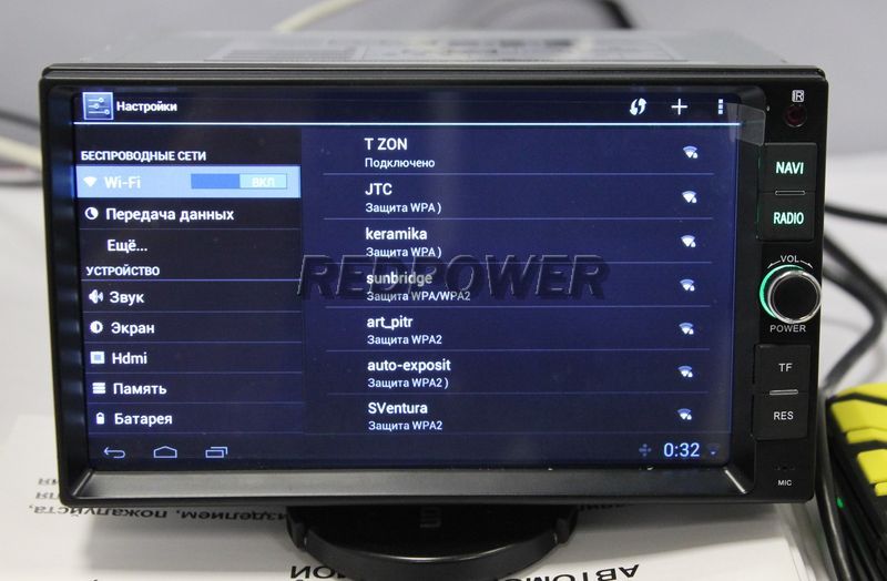 Подключение автомагнитолы RedPower к сети Wi-Fi
