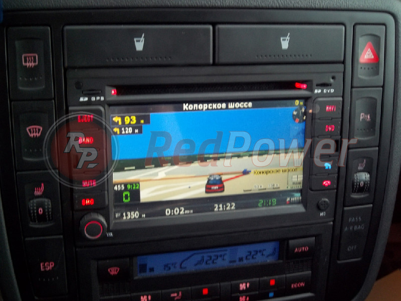 Установленная автомагнитола RedPower для Volkswagen