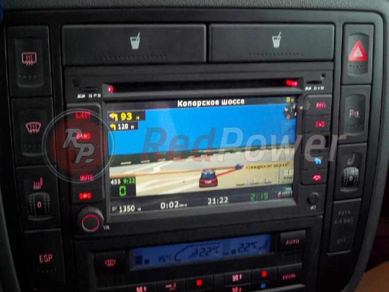Установленная автомагнитола RedPower для Volkswagen